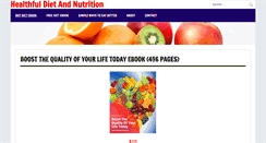 Desktop Screenshot of healthfuldietandnutrition.com